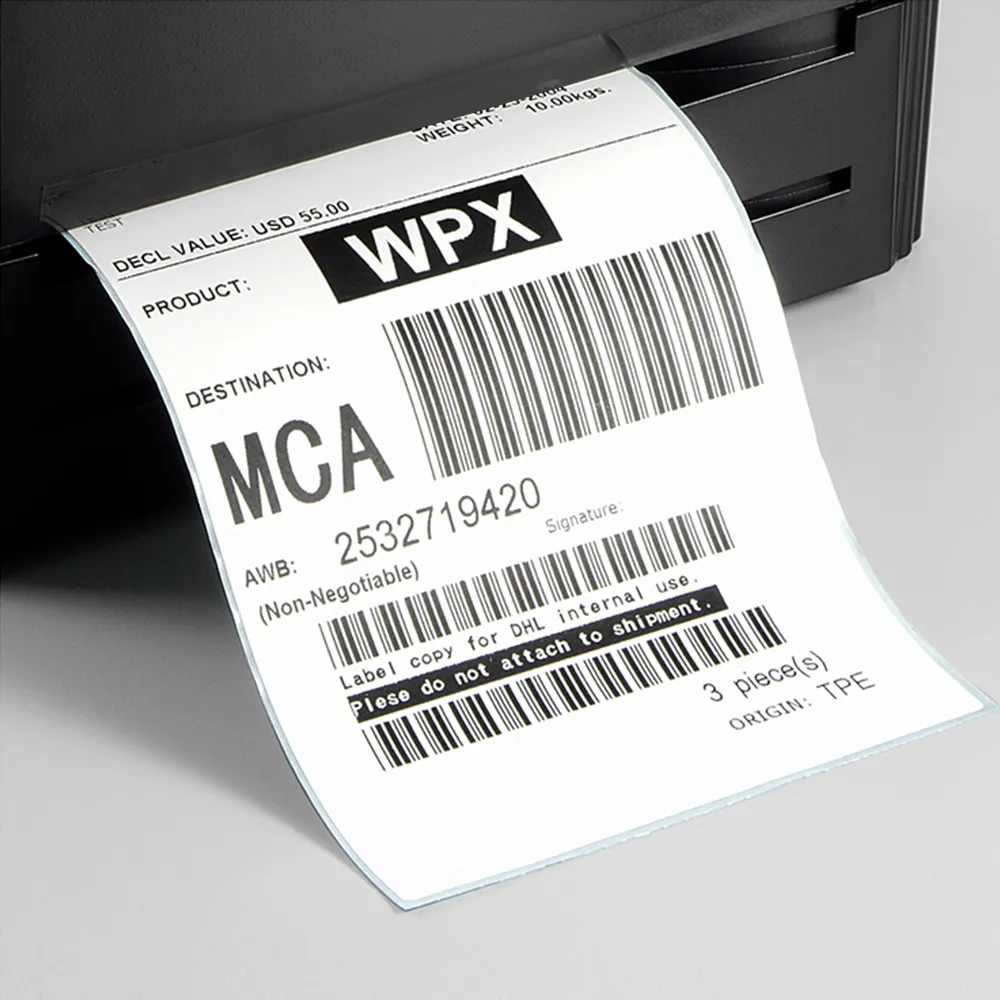 thermal transfer shipping label printing
